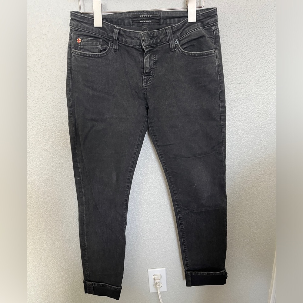 Hudson jeans: black skinny jeans size 28